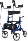 ELENKER Upright Rollator Walker, Stand up Rollator Walker with Shock Absorber, 1