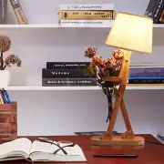 Cute Desk Lamp,Person Lamp,Robot Bedside Table Lamps for Livingroom,Unique La...