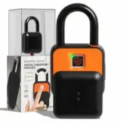 Sharper Image Fingerprint Digital Smart Padlock for Locker Bike Door Gate Home