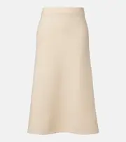 [Jil Sander] Jil Sander Wool midi skirt AU 14 white