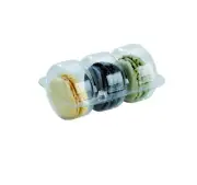PacknWood 210MACINS3 -Clear Plastic Macaron - macaroon clear boxes- macaron s...
