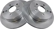 TRQ Rear Brake Rotors Set Vented Compatible with 2012-2015 Chevrolet Captiva Sport 2007-2009 Equinox Pontiac Torrent 2008-2010 Saturn Vue Suzuki XL-7