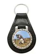 Knights Templar Leather Key Fob