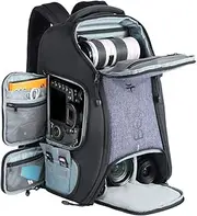 Camera Backpack, Beschoi Waterproof Camera Bag with Tripod Strap and Rain Cover Large Capacity Rucksack for Digital SLR Camera, Speedlite Flash, Camera Tripod, Laptops, Lens and Accessories