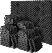 60 Pack Acoustic Foam Panels 12 X 12 X 2 Sound Proof Panels for Walls High Densi