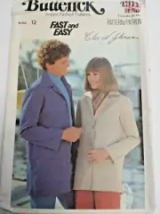Blazer Jacket Boyfriend 12 Butterick 4911 Sewing Pattern UC VTG Work Fast Easy