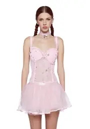 [Dolls Kill] I’m Baby Cami Top - Pink (Fairfax)
