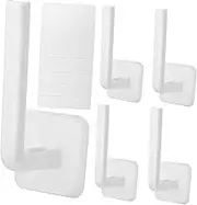 Homoyoyo 5Pcs Shaped Wall Hat Rack Organizer for Baseball Caps Easy No Drill Installation Modern Design for Closet and Door Storage