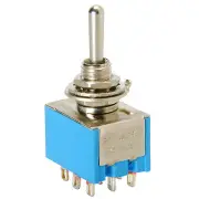 3PDT Mini Toggle Switch Center Off