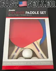 Franklin Sports 2 Players Table Tennis Ping Pong Paddle Set with 3 Balls - NEW!