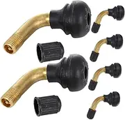 Valve Stem Extenders Set 6pcs for Car Atvs Motorcycles Extendable Tire Valve Stem for Offroad Use