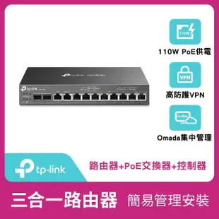 【TP-Link】基地台+3合1交換器★(2入)EAP610吸頂式基地台+(1入)ER7212PC PoE交換器/分享器/路由器