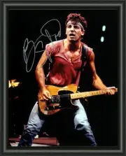 Bruce Springsteen The Boss A4 SIGNED HIGH GLOSS - PHOTO QUALITY INSERT
