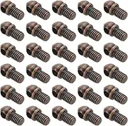 uxcell M3x0.5 Eye Bolts, 30 Pack Screw Hook Loop Ring Decorative Light Fixture for Candle Pendant Lamp Chandelier DIY Project, Red Bronze
