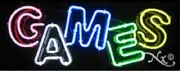 BRAND NEW "GAMES" 32x13 REAL NEON SIGN w/CUSTOM OPTIONS 10064