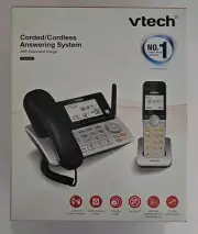 VTech CS5249 DECT 6.0 Expandable Corded/Cordless Phone Answering System NIB NOS