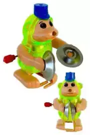 TOMY Tucker MONKEY CYMBALS Z-Wind-Up Walks Gorilla Ape Chimp Toy