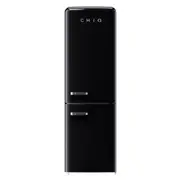 CHiQ 231 Litre Retro Style Bottom Mount Fridge - Black