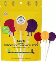 Beekeeper's Naturals Kids' Throat Soothing Lollipops Immune Support with Propoli