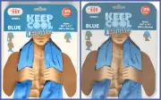 2-Pack Blue Instant Cooling Towel 35 Inches Long Keep Cool Ice Towel IIT