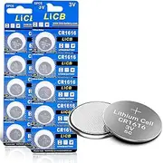 LiCB CR1616 3V Lithium Battery(10-Pack)