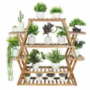 Multilayer Corner Garden Plant Stand Elegant and Practical Display Solution