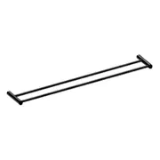 ALDER AVVA Round Double Towel Rail - 800mm - Matte Black