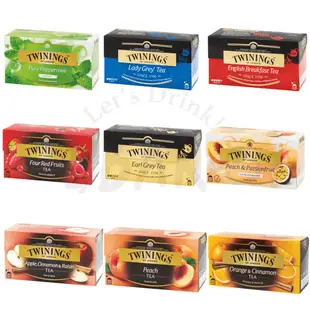 ▲唐寧茶 TWININGS 獨立裝茶包 2g/包 唐寧茶包 tea bags 單茶包 2g 25入/盒