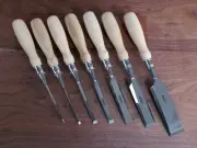 Narex 7 Piece Richter Extra Bevel Edge Chisel Set (1/8"-1-1/2") 7PC-RICHTER