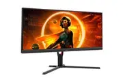 AOC AGON U34G3XM 34" Class UW-QHD Gaming LCD Monitor - 21:9 - Black, Red - 34" Viewable - Vertical Alignment (VA) - WLED Backlight - 3440 x 1440 - -
