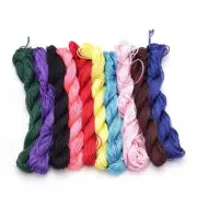 Chinese Knot Macrame Cord 1mm Thread Colorful String Wire Jewelry Cords 24Meters