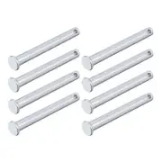 Clevis Pins (8mmx80mm) 8Pcs, Single Hole Flat Head Carbon Steel Fastener Pin