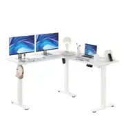Electric Standing Desk Corner Sit Stand Up Height Adjustable L Shaped