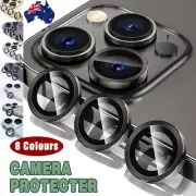 For iPhone 14 Plus 13 Pro Max 12 Mini Metal Camera Lens Glass Screen Protector