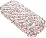 [DEARMAMY] Portable Glasses Case Rhinestone Eyewear Box for Car Sunglasses Storage Holder