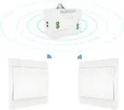 Wireless Light Switch,110-230V Wireless Light Switch and Receiver Kit Self-Power