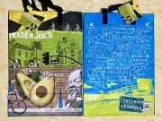 Trader Joe's 2-Pack SOUTHERN CALIFORNIA Reusable Grocery Bag Tote -FREE SHIPPING