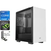 Intel Core i5 12th Gen 12400F RTX 4060 White Gaming PC, 32GB RAM/2TB NVMe SSD [12400F-32G2S-RTX4060-MC110WH-NO]