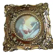 Vintage Ornate Gold Square Picture Frame 4"x4"