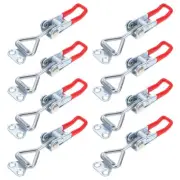 8 Pcs Spring Box Hasp Self- Locking Buckle Cabinet Hasps Clamps Toggle Hasp Lock