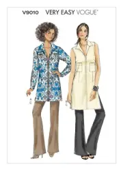 VOGUE SEWING PATTERN 9010 MISSES 14-22 EASY SEMI-FITTED TUNIC & FITTED PANTS