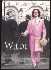FILM POSTER Postcard: WILDE (Stephen Fry, Jude Law, Vanessa Redgrave). Free Post
