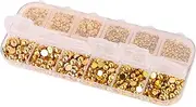 Beaupretty Pearl Diamond Diamonds Rhinestones Nail Flat Back Gems Nails Decoration Crafts UV Accessories Nail Stickers for Nail Stickers Fashion Nail Decor Golden