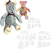 30 Pcs Memory Bear Sewing Patterns Template, Memory Bear Acrylic Template Ruler Set, Quilting Rulers and Templates, Memory Bear Patterns for Sewing Patterns for Beginners
