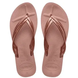 havaianas 哈瓦士 巴西人字拖 女款 Wedges 雙線厚底3公分 玫瑰粉 涼鞋 拖鞋 夾腳拖【南風百貨】