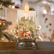 DRomance Musical Snow Globe Lantern with 6H Timer, Battery Operated & USB Pow...