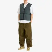 Poliquant Changing Length Wide Zip Up Tucked Trousers