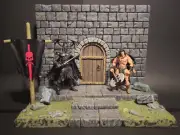 1/12 Scale Castle Door Diorama (Mythic Legions, Marvel Legends, Mezco)