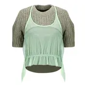 [Andersson Bell] Cut-Out Combination Knit Top