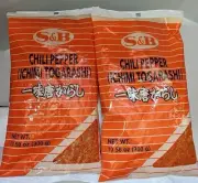 2 X S&B NANAMI TOGARASHI,Seven spices chili pepper Japanese spice , 300g
